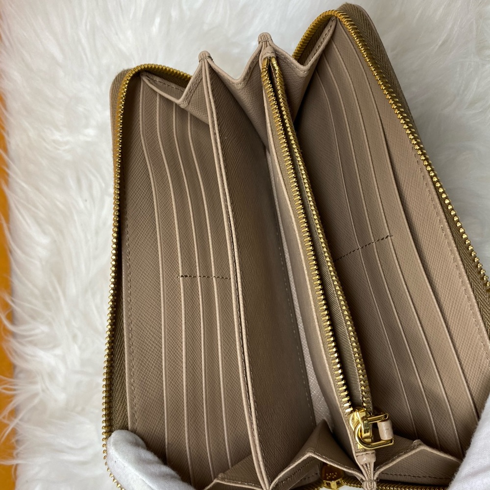 Authentic Prada Wallet Beige - image 7